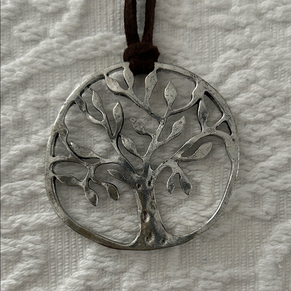 Silver Tree Pendant Necklace
